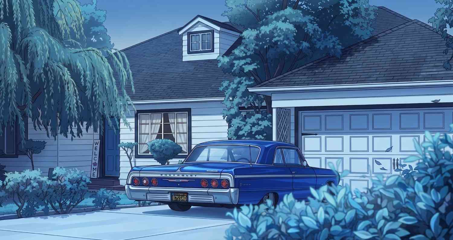 Car parked in front of a home — protect what matters with the right auto insurance